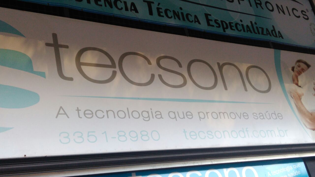 Tecsono, tecnologia que promove a saúde, CLN 102, Bloco D, Asa Norte, Comércio Brasilia
