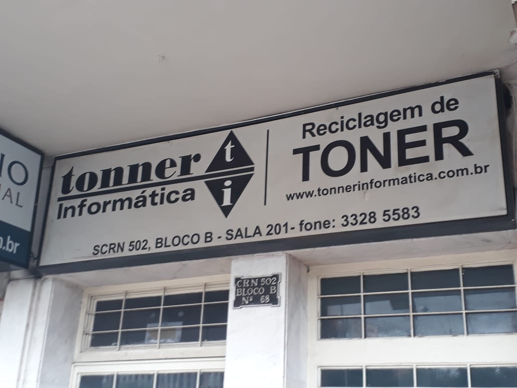 Tonner Informática, Reclclagem de Toner, Quadra 502 Norte, Bloco B, Sala 201, W3 Norte, Asa Norte, Comércio Brasilia
