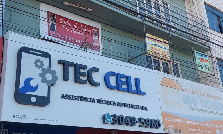 Tec Cell Assistência Técnica Especializada, Avenida Paranoá, Paranoá, Comércio Brasília
