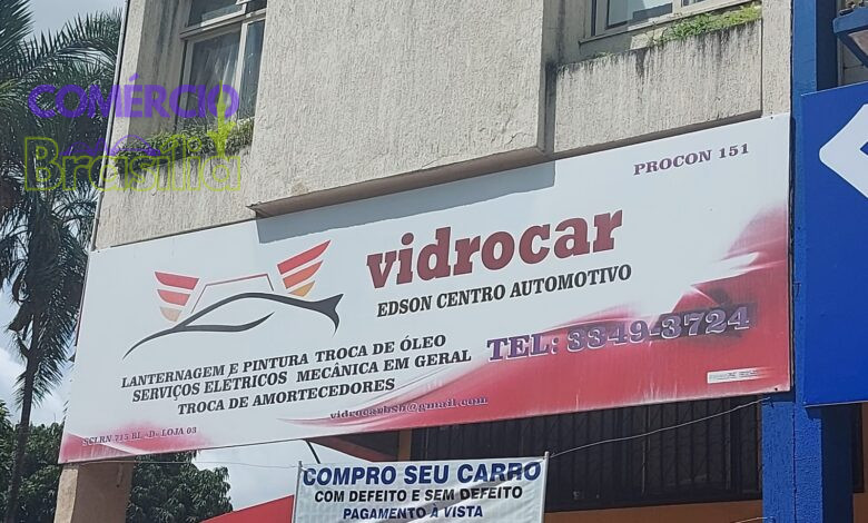 VidroCar Edson Centro Automotivo, Quadra 715 Norte, Brasília-DF, Comercio Brasília