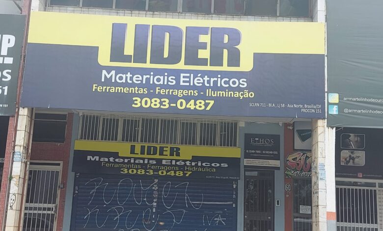 Líder Materiais Elétricos, Quadra 711 Norte, Brasília-DF, Comercio Brasilia