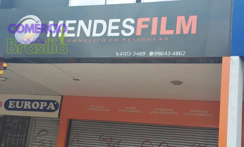 Mendes Film Conceitos em Películas, Quadra 704 Norte, Brasília-DF, Comercio Brasília