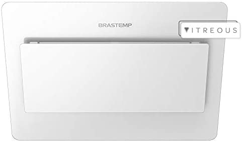 Coifa de Parede Brastemp 80 cm branca com design icônico e alta sucção - GAV80AB 220V
