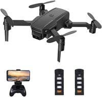 Cigooxm KF611 RC Drone com Câmera 4K Mini Drone Quadcóptero Dobrável Brinquedo Interior para Crianças com Função Trajetória Voo Modo sem Cabeça 3D Flight Auto Hover com 2 Baterias