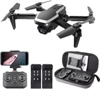 Drone de câmera 4K, Baugger CSJ S171 PRO RC Drone de câmera mini quadricóptero Drone infantil dobrável com função de trajetória Voo sem cabeça Modo 3D Voo Auto Hover One Key Takeoff Landing