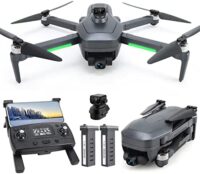 Tucok Drone GPS 193MAX2 com câmera 4K para adultos, transmissão de vídeo HD de 2,987 m, prevenção de obstáculos, quadricóptero Gimbal de 3 eixos com EIS anti-vibração, motor sem escovas nível 7