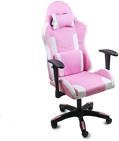Cadeira Gamer Fun Ergonomica Reclinavel Giratoria Cores CorRosa