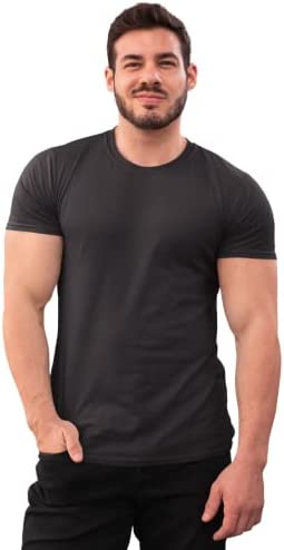 Camiseta Masculina Preta 100% Algodão Premium Bem T-Vest