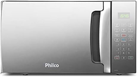Microondas Philco PMO30EP 28 Litros Preto Com Porta Espelhada 1400w